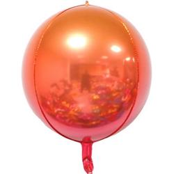 Folie ballon Oranje- Rood| 22 inch | 55 cm | Oranje | Rood| DM-Products